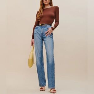 NWT Cary High Rise Slouchy Straight Leg Jeans